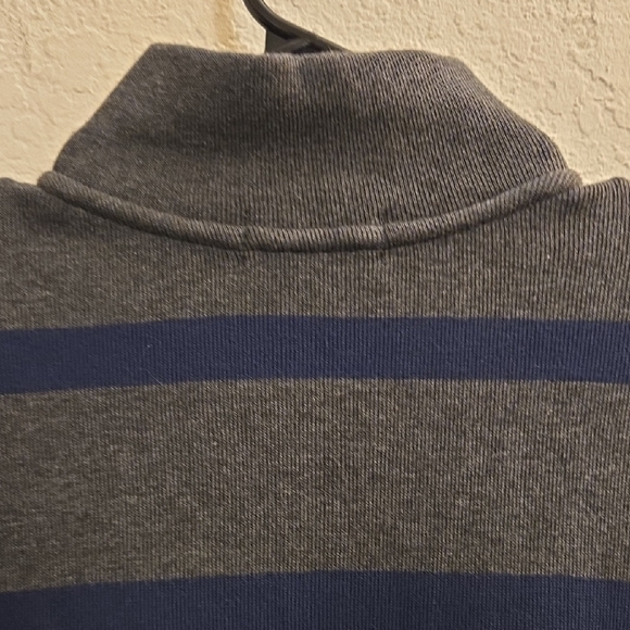 Polo Ralph Lauren Gray and Navy 1/4-Zip-Up Shirt - XL (18-20) - Picture 13 of 13